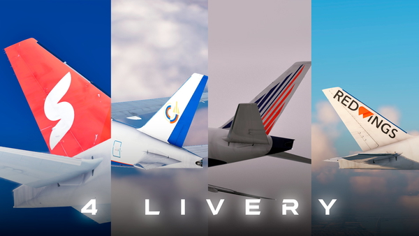 ⚡4 LIVERIES PACK / FLIGHT FACTOR 777V2 / SOUTHWIND / TRANSAERO / ORENAIR / REDWINGS