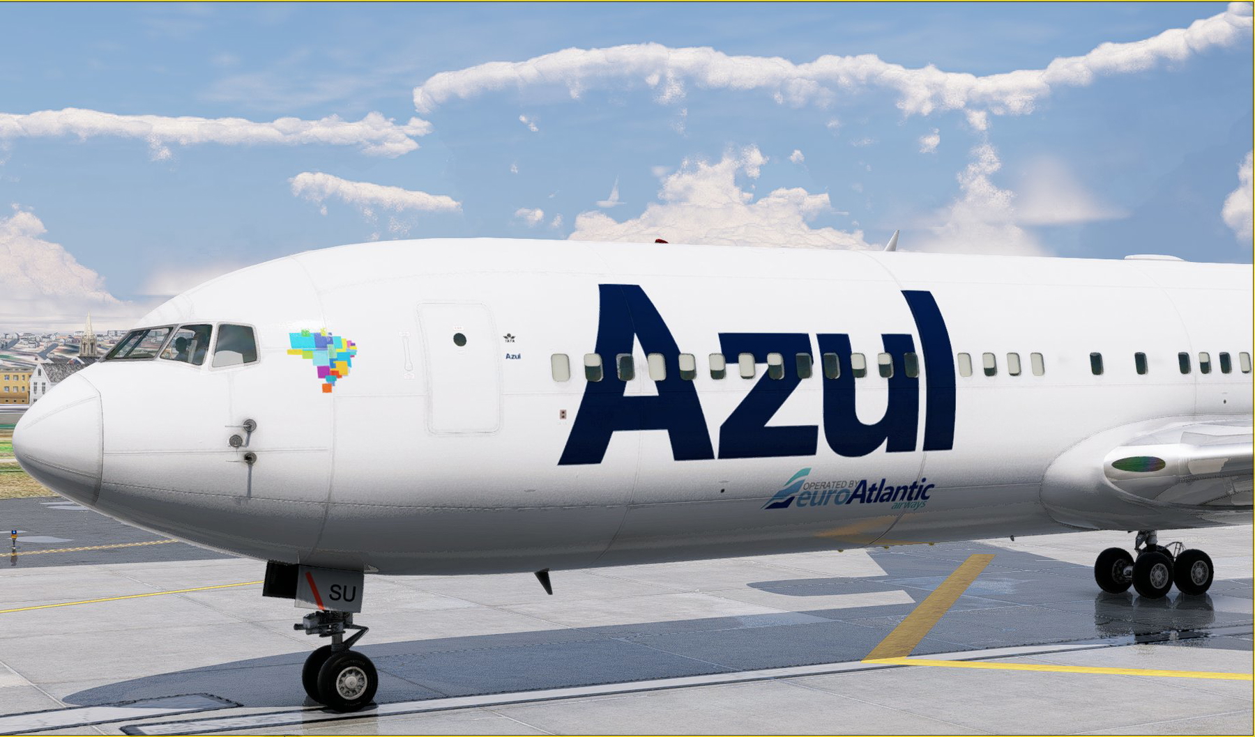 あずゆう　 767] Azul - EuroAtlantic Airways CS-TSU Livery for Boeing 767