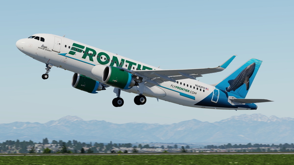 (8K) Frontier Airlines A320-251neo "Baja the Whale Shark" (N342FR)