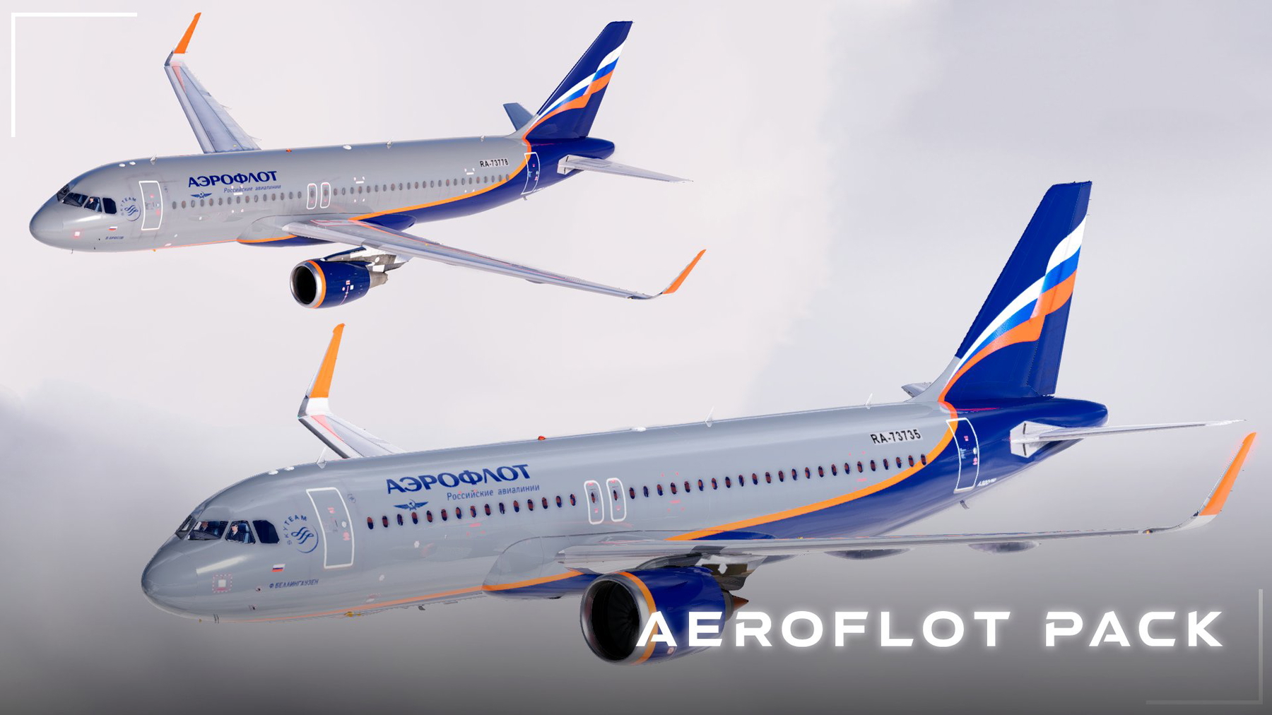 ⚡AEROFLOT PACK NEO+CEO+CARDA 4K&8K - X-Plane.to