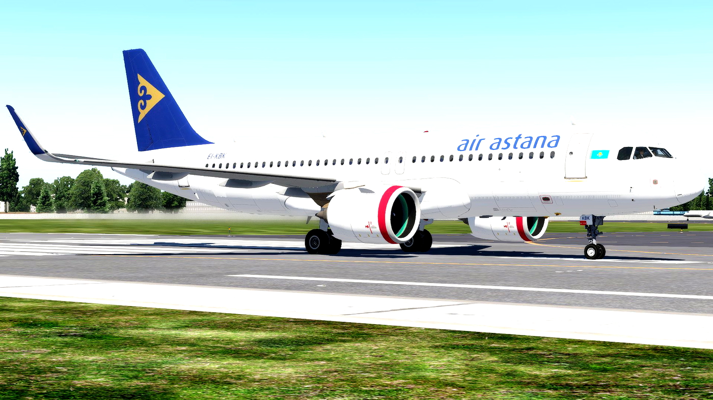 AIR ASTANA | EI-KBK | TOLISS A320NEO » X-Plane 12