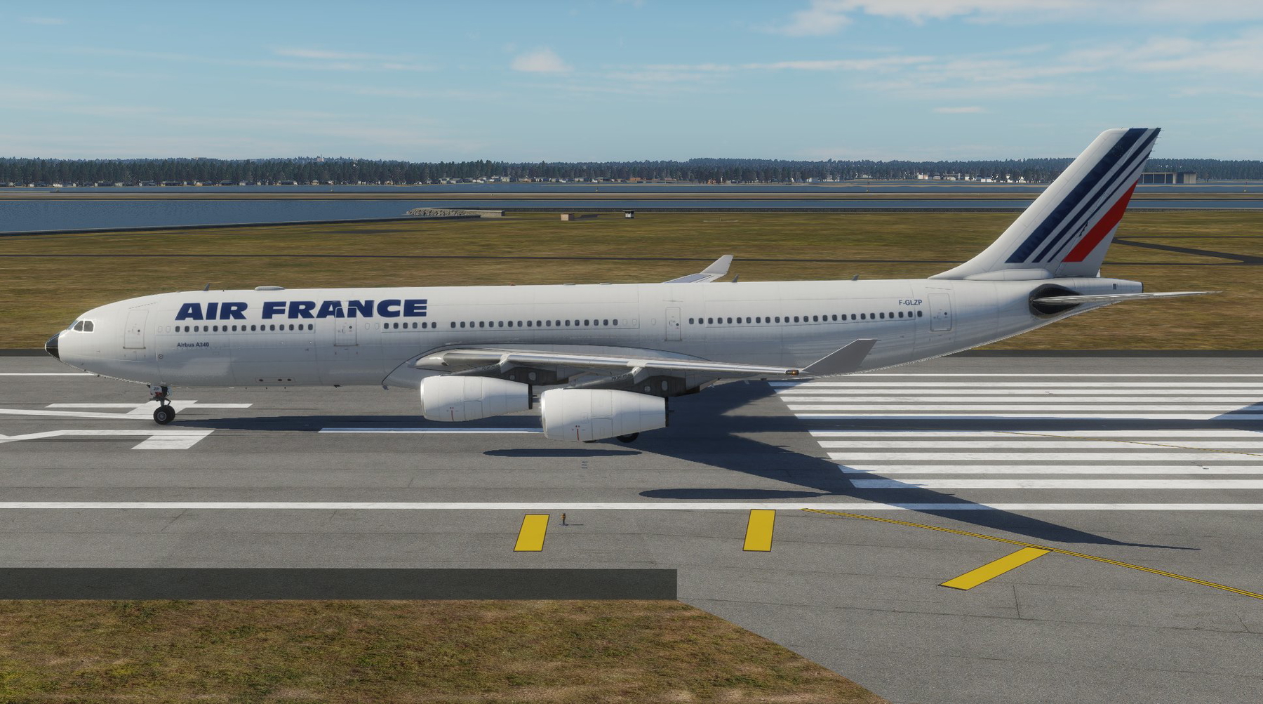 Air France A340-313 F-GLZP X-Works A340-300 - White and