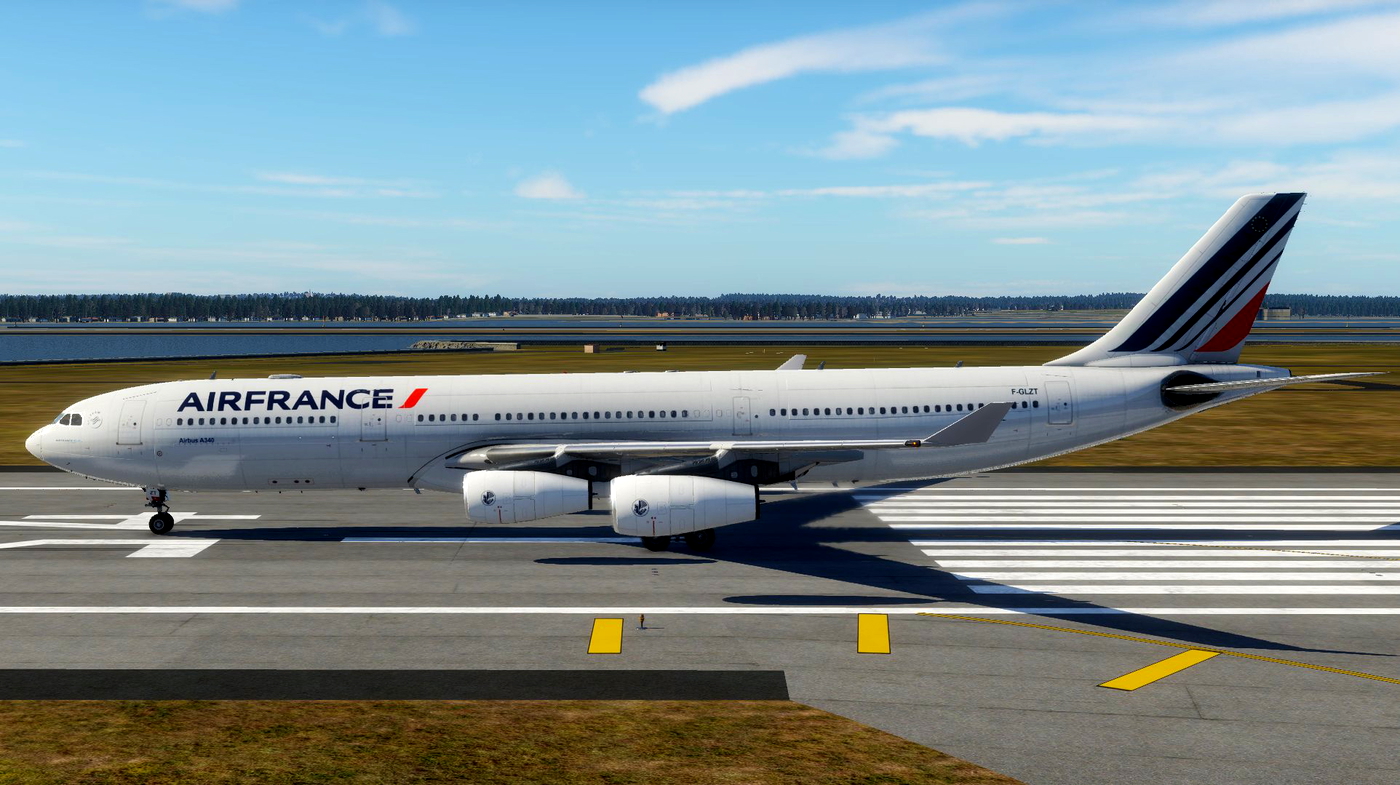 Air France A340-313 F-GLZT X-Works A340-300 » X-Plane 12