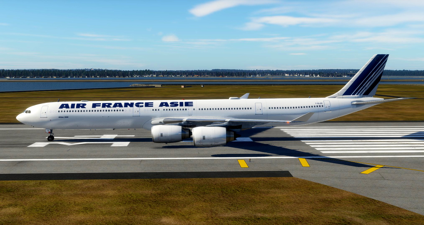 Air France Asie A340-600 F-GLZE Toliss A340-600 » X-Plane 12