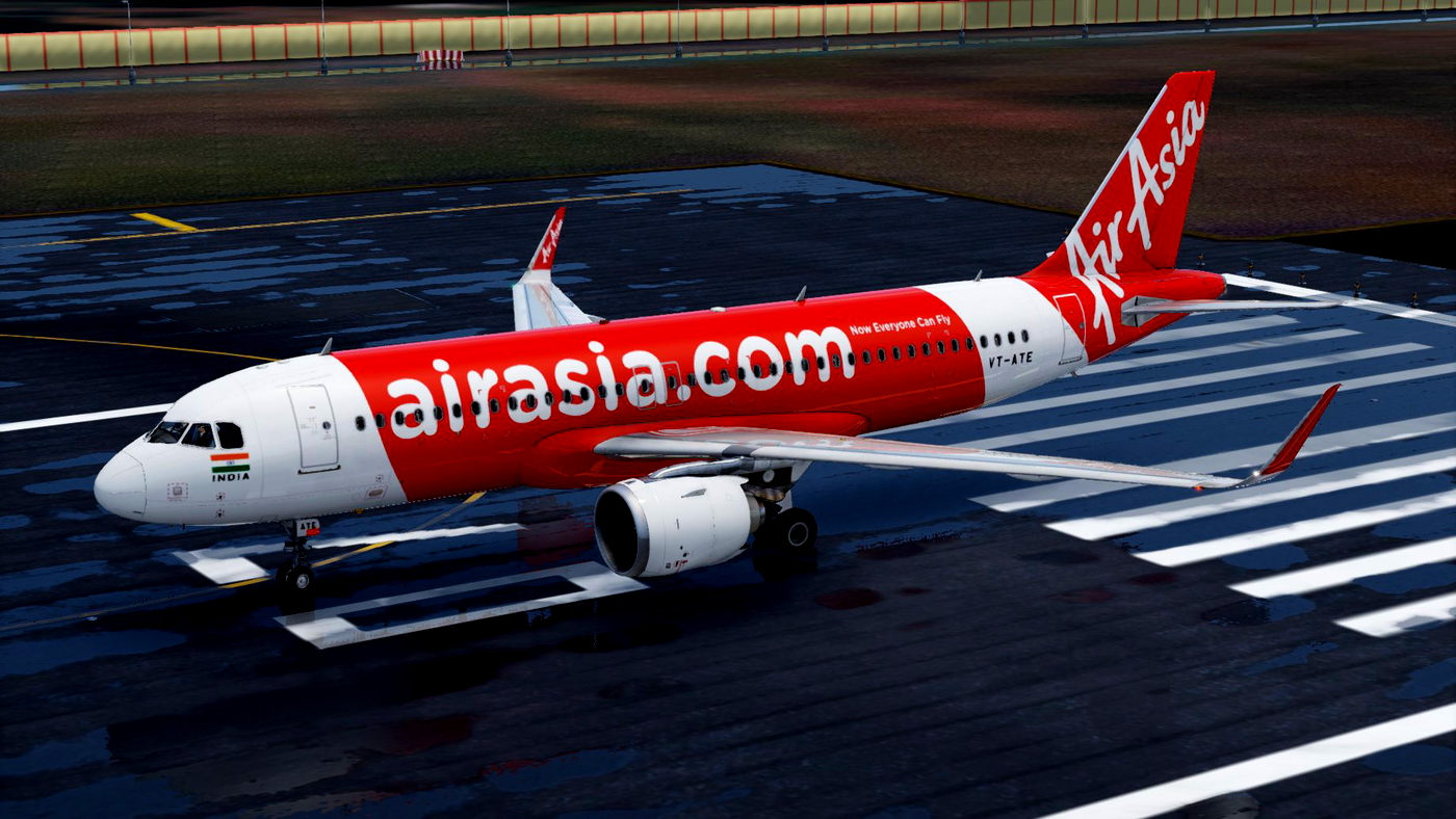 AirAsia India VT-ATE || Toliss a320neo » X-Plane 12