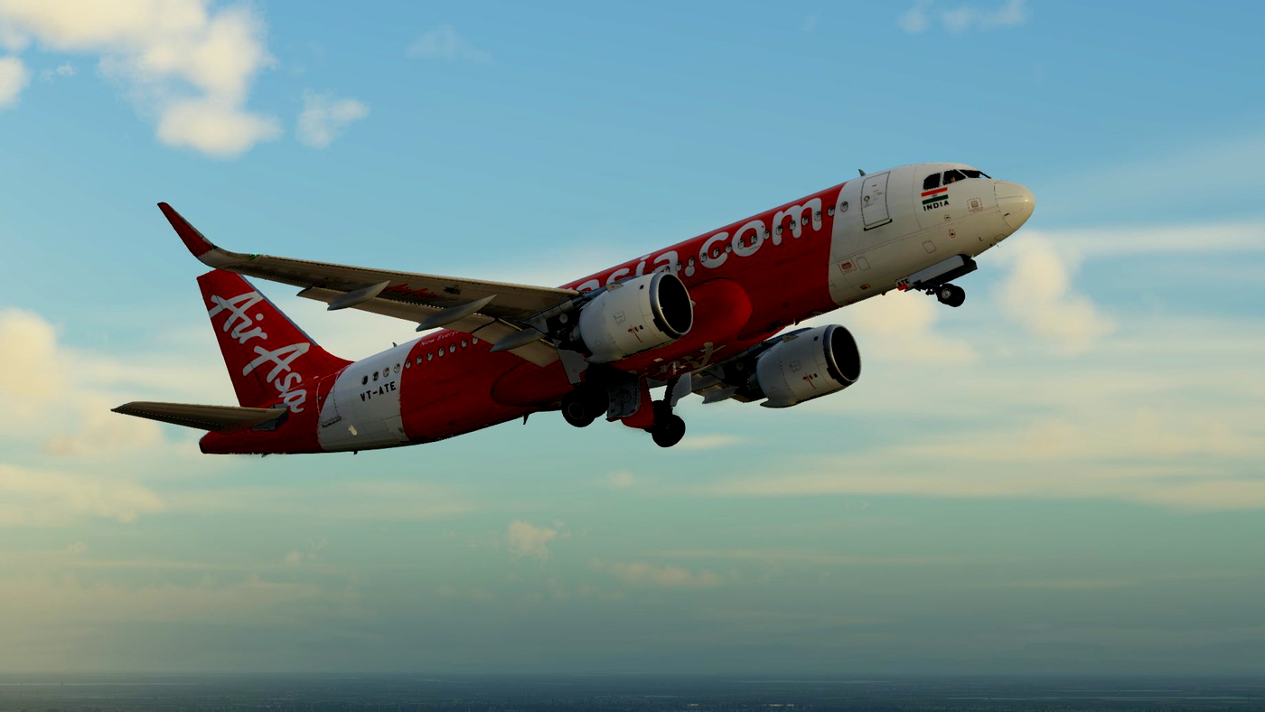 AirAsia India VT-ATE || Toliss a320neo » X-Plane 12