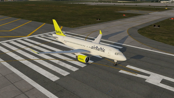Airbus A220-100 for the X-Plane 11 and X-Plane 12 Flightsimulator WIP
