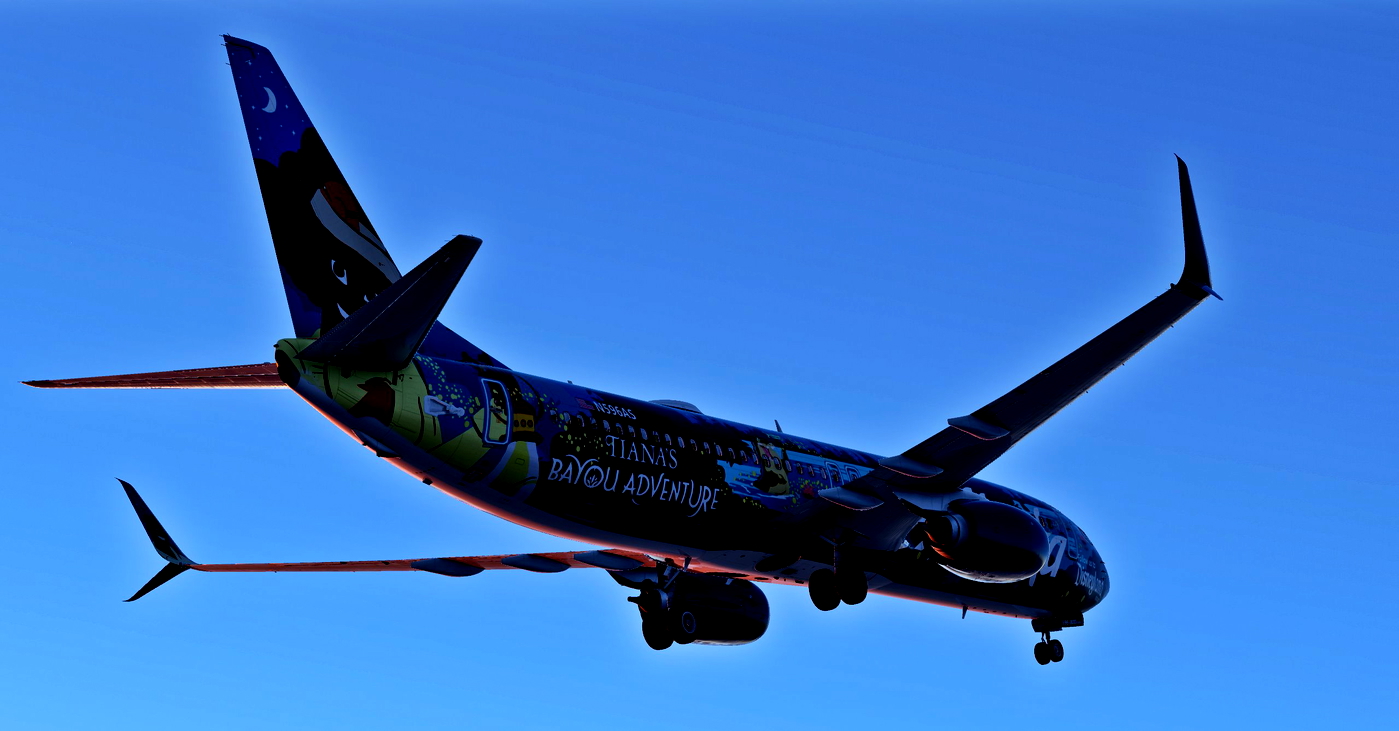 N596as Alaska - N596AS (Tiana's Bayou Adventure) Special Livery (zibo coming ...