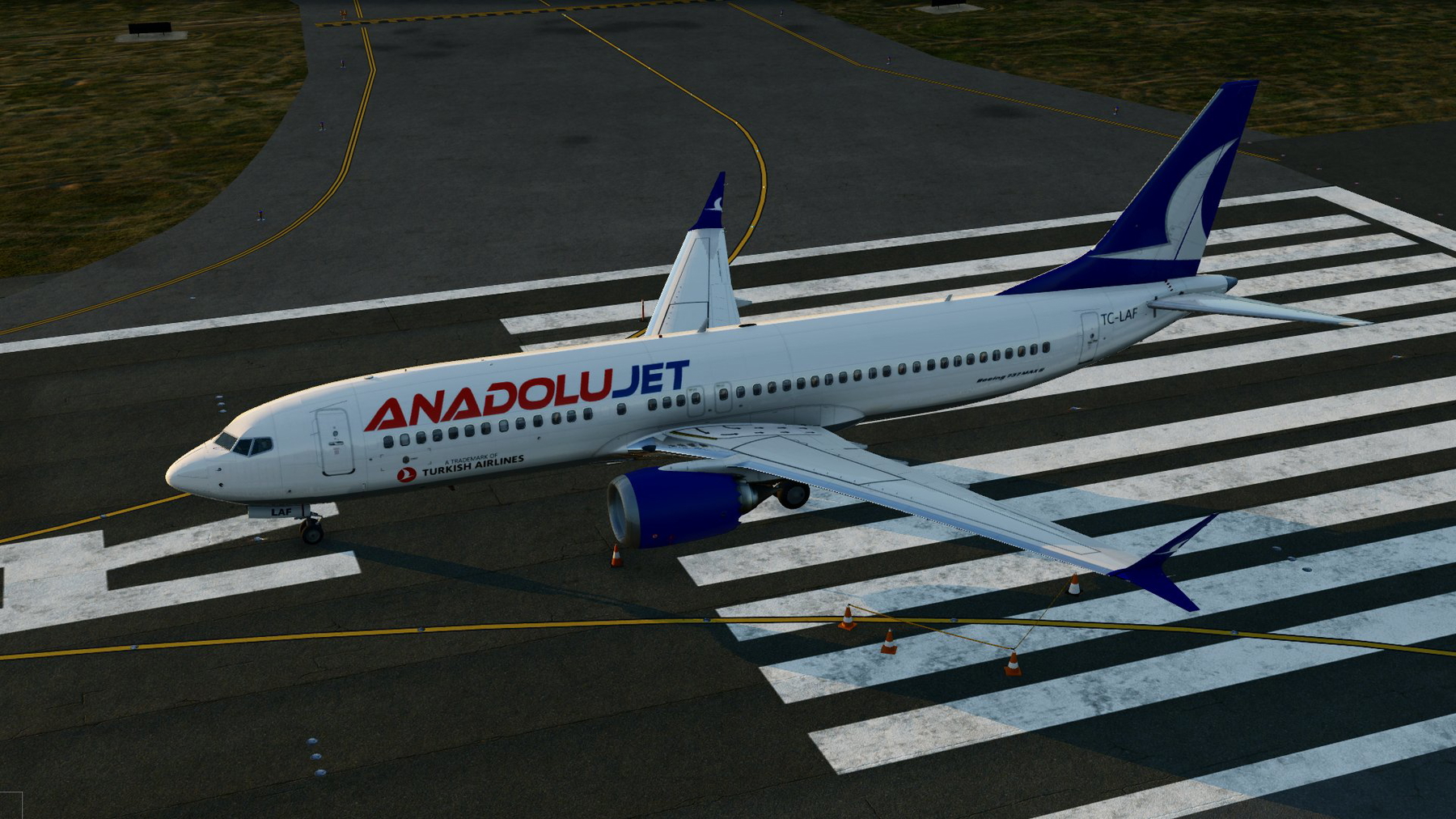 ANADOLUJET B737 MAX 8 - TC-LAF » X-Plane 12