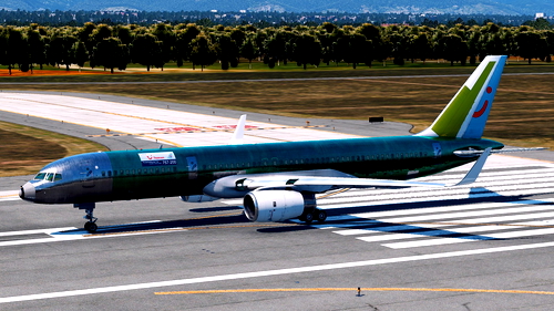 Bare Metal Livery (Thomson Airways First 757) for Flight Factor 757-200 ...