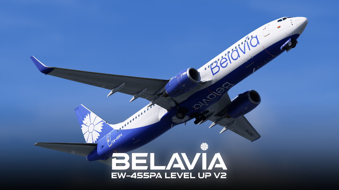 ⚡Belavia / EW-455PA + 457PA / Level Up v2 8k - X-Plane.to