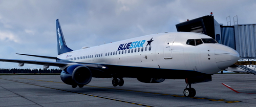 Bluestar Airlines Boeing 737-800 (Zibo) » X-Plane 12