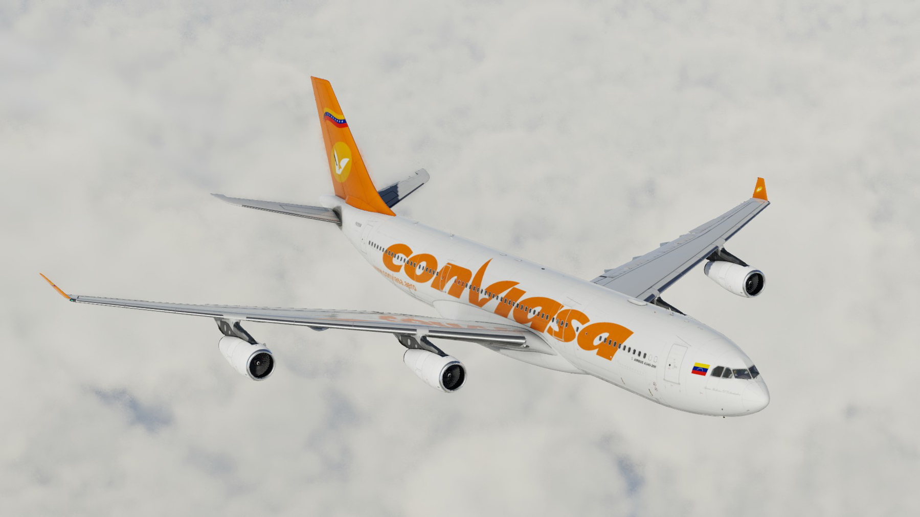 ⚡CONVIASA 4K / YV3554 / X-WORKS AIRBUS A340-200 - X-Plane.to