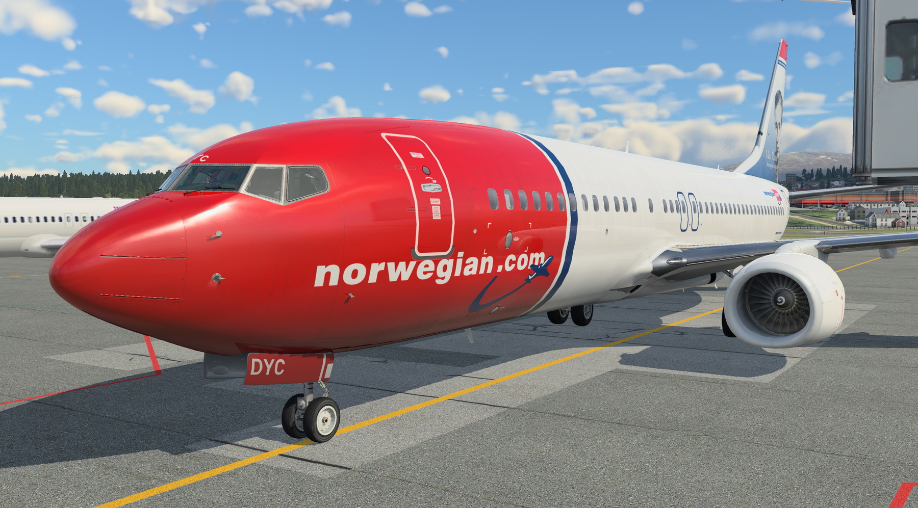 Default 737 800 Norwegian Max Manus LN-DYC - X-Plane.to