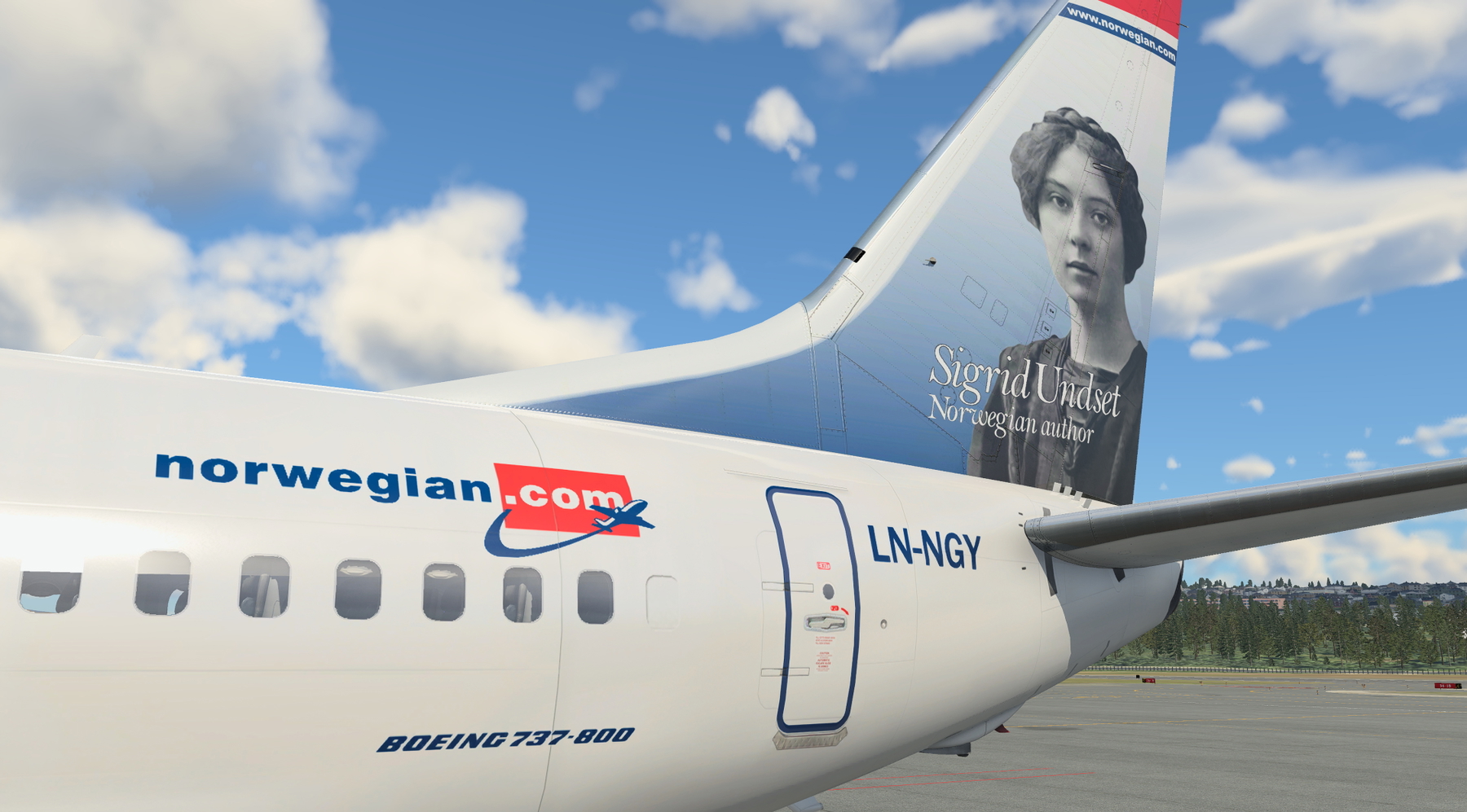 Default 737 800 Norwegian Sigrid Undset LN-NGY - X-Plane.to