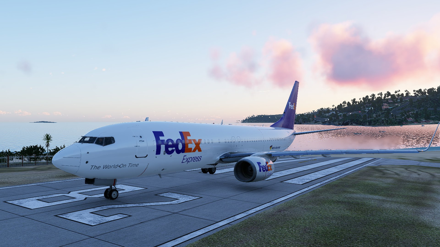 FedEx (Federal Express) Boeing 737-800 Zibo (738) X-Plane Livery