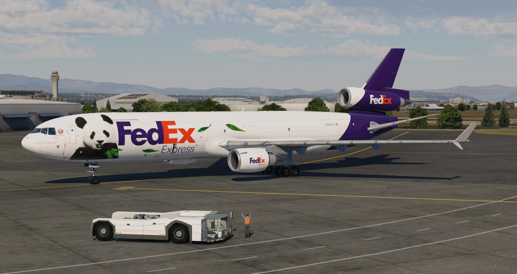 航空機・ヘリコプター FedEx Express MD-11 Panda Dragon Wings and Dragon Military and Space latest releases