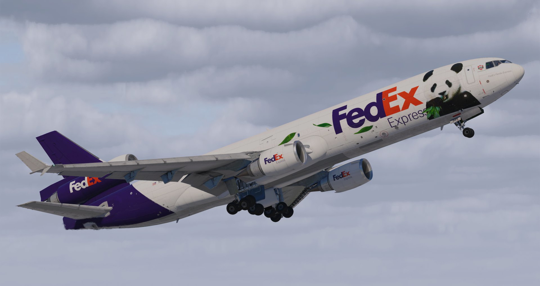 航空機・ヘリコプター FedEx Express MD-11 Panda Wearing the “Panda Express” livery in 2013, FedEx MD11