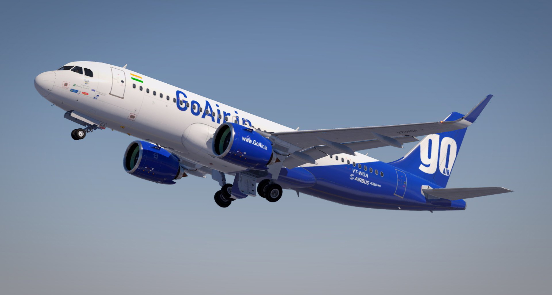GoAir A320neo VT-WGA - X-Plane.to