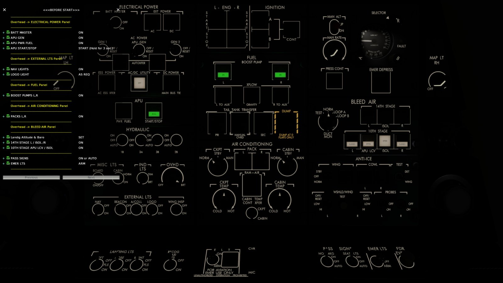 Checklists - Others for X-Plane 12 | X-Plane.to