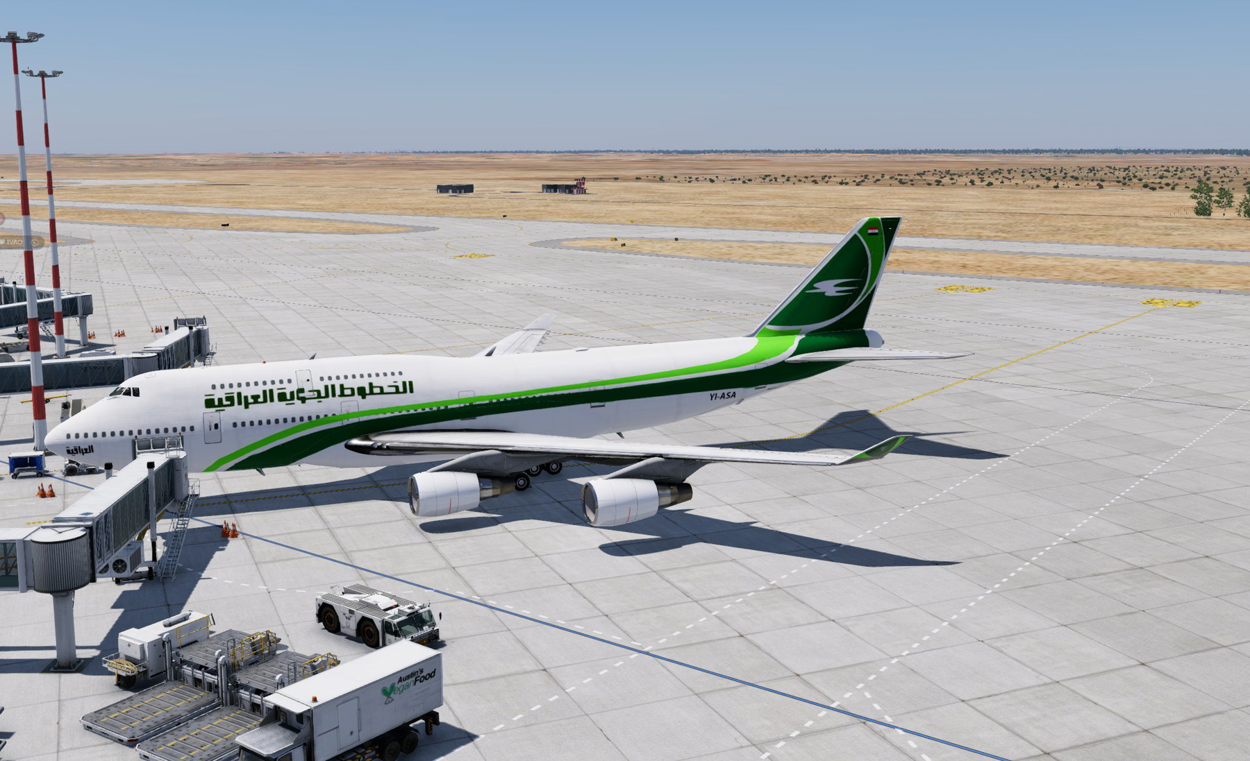 イラク航空 Iraqi Airways Boeing 747-400モデルプレー Iraqi Airways-Boeing 747-400 - X-Plane.to