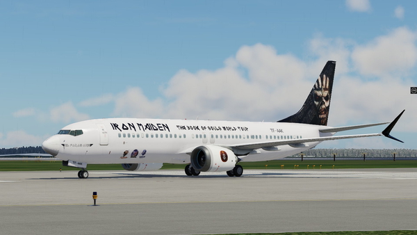 Iron Maiden The Book of Souls livery for Zibo B38M (READ SHORT DESCRIPTION)