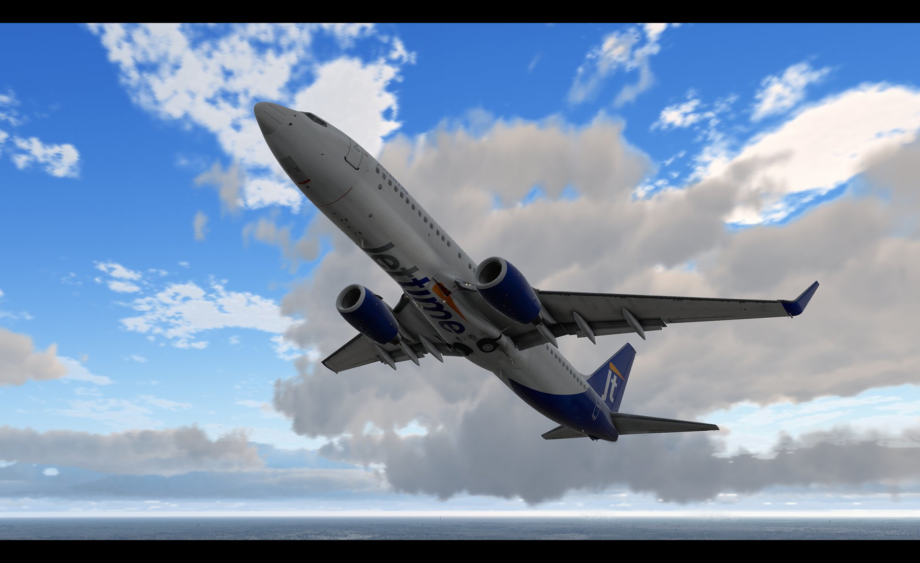 JetTime OY-JZO (new colors) livery for Zibo 737-800 (XP11) - X
