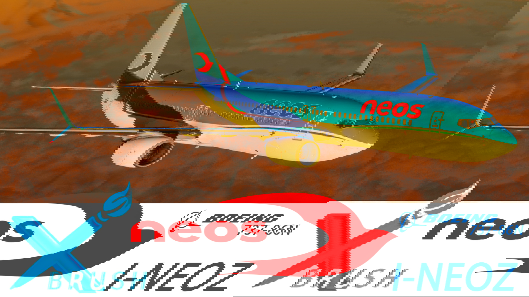 Neos I-NEOZ for Zibo B737-800 - X-Plane.to