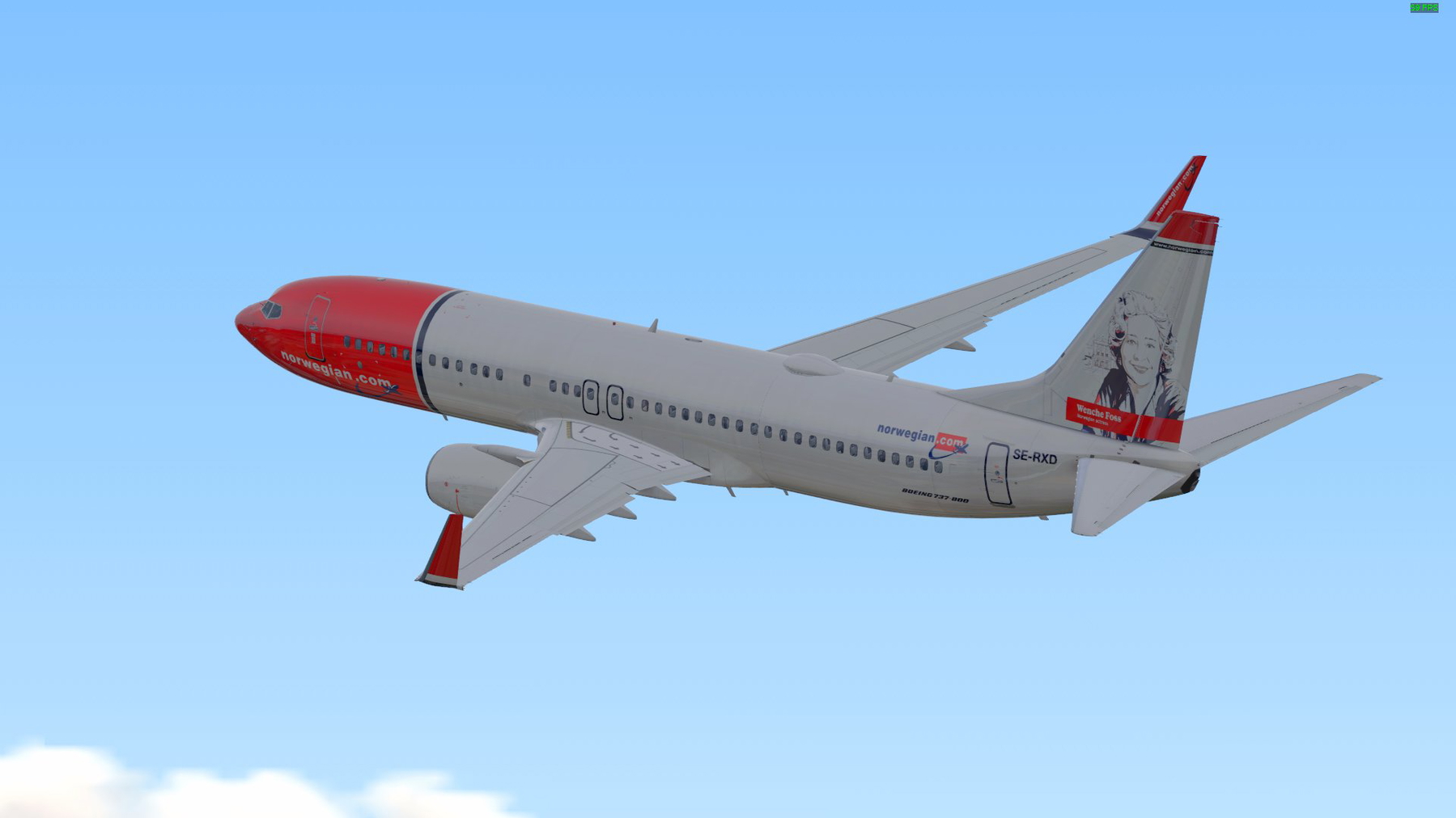 Norwegian B737-800 Mini pack for Zibo 737 [SE-RXA], [SE-RXB] and