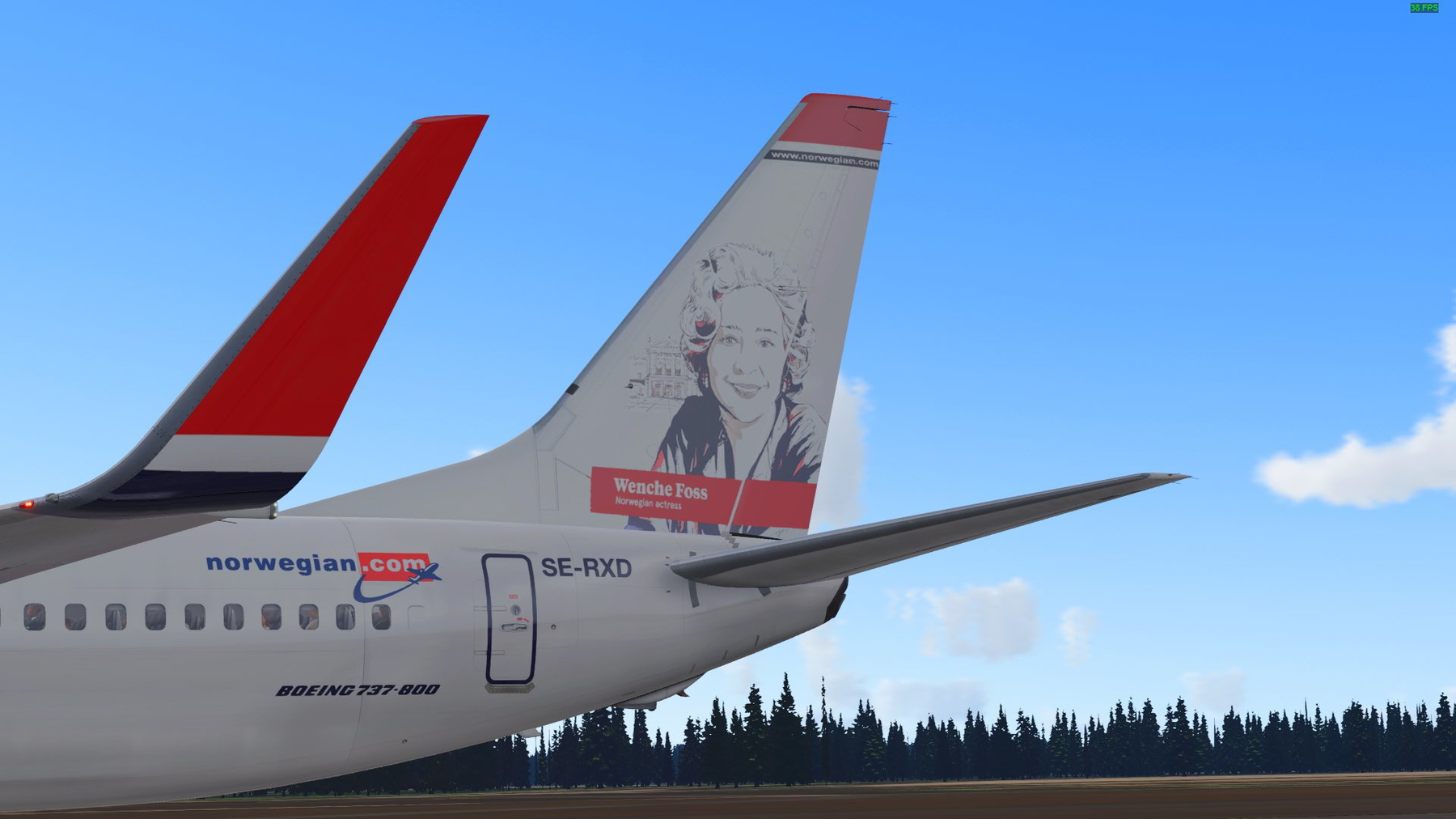 Norwegian B737-800 Mini pack for Zibo 737 [SE-RXA], [SE-RXB] and