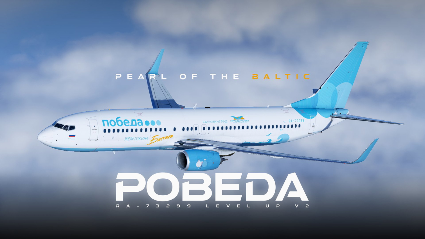 ⚡Pobeda / Ra-73299 / Level Up v2 8k - X-Plane.to