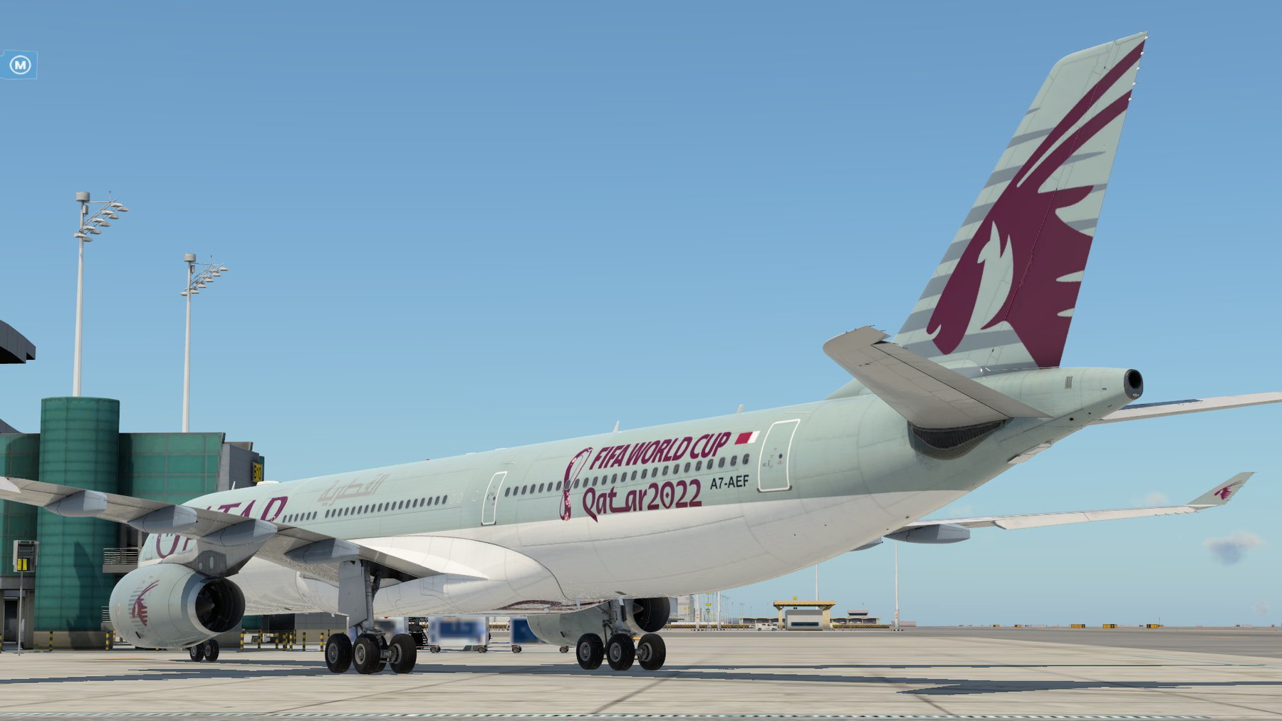 Qatar Airways Airbus A330-300 FIFA World Cup 2022 Livery - X-Plane.to