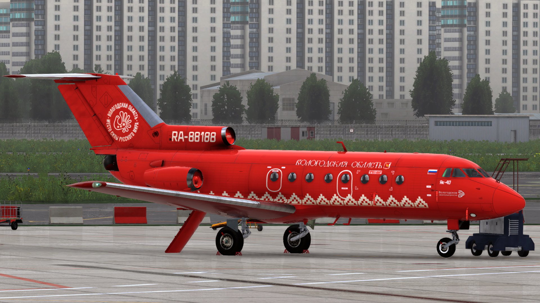 RA-88188 Yakovlev Yak-40 Vologda Air - X-Plane.to