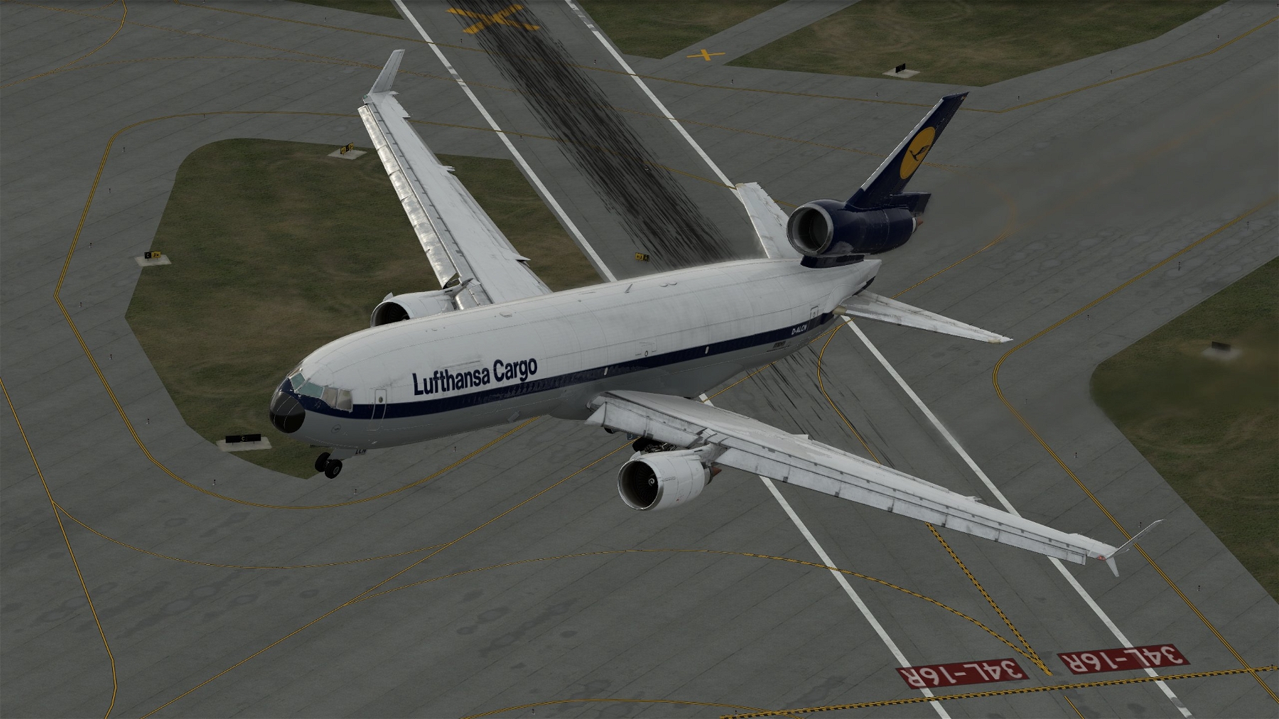 ルフトハンザカーゴ　MD-11 1/400