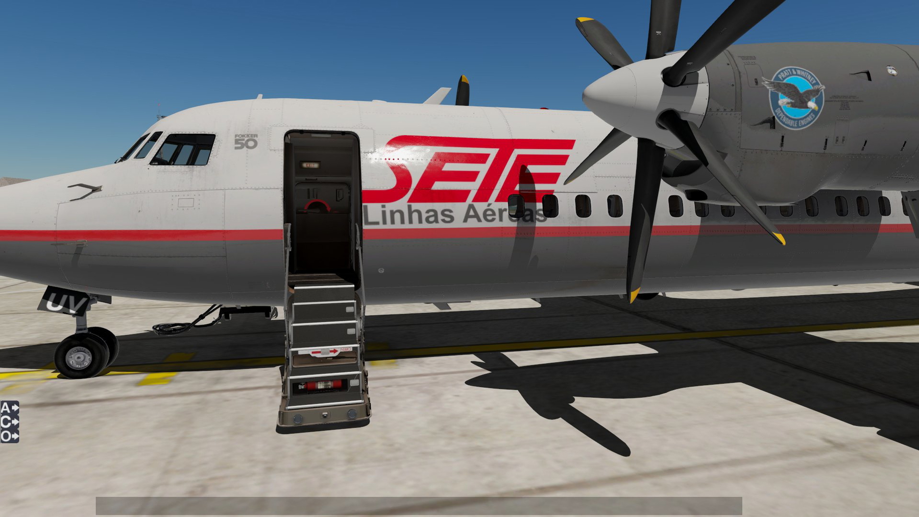 SETE Linhas Aéreas | PS-SUV | Carenado Fokker 50 - X-Plane.to