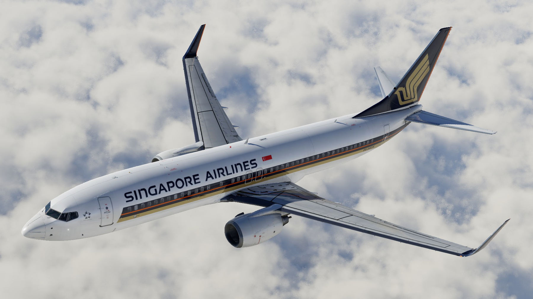 ⚡SINGAPORE AIRLINES / 9V-MGK / ZIBO 737-800 - X-Plane.to