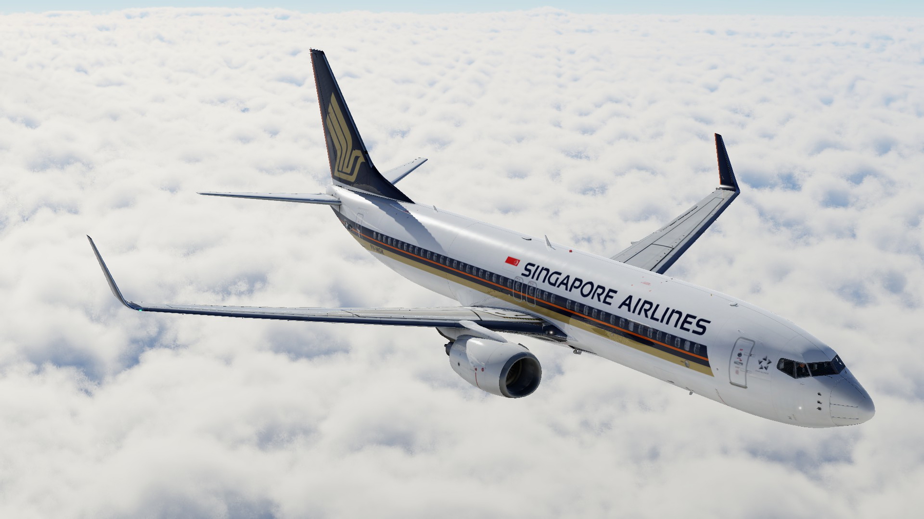 ⚡SINGAPORE AIRLINES / 9V-MGK / ZIBO 737-800 » X-Plane 12