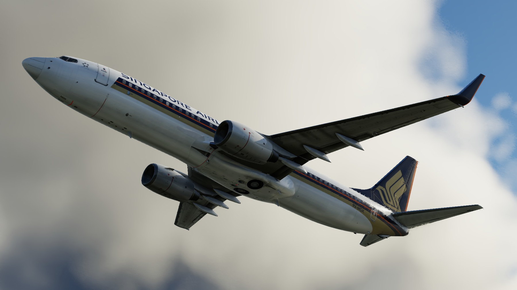 ⚡SINGAPORE AIRLINES / 9V-MGK / ZIBO 737-800 - X-Plane.to