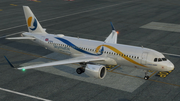 SkyMatix VA RibEye G-SKVA Livery for ToLiss A320 -  X-Plane 12