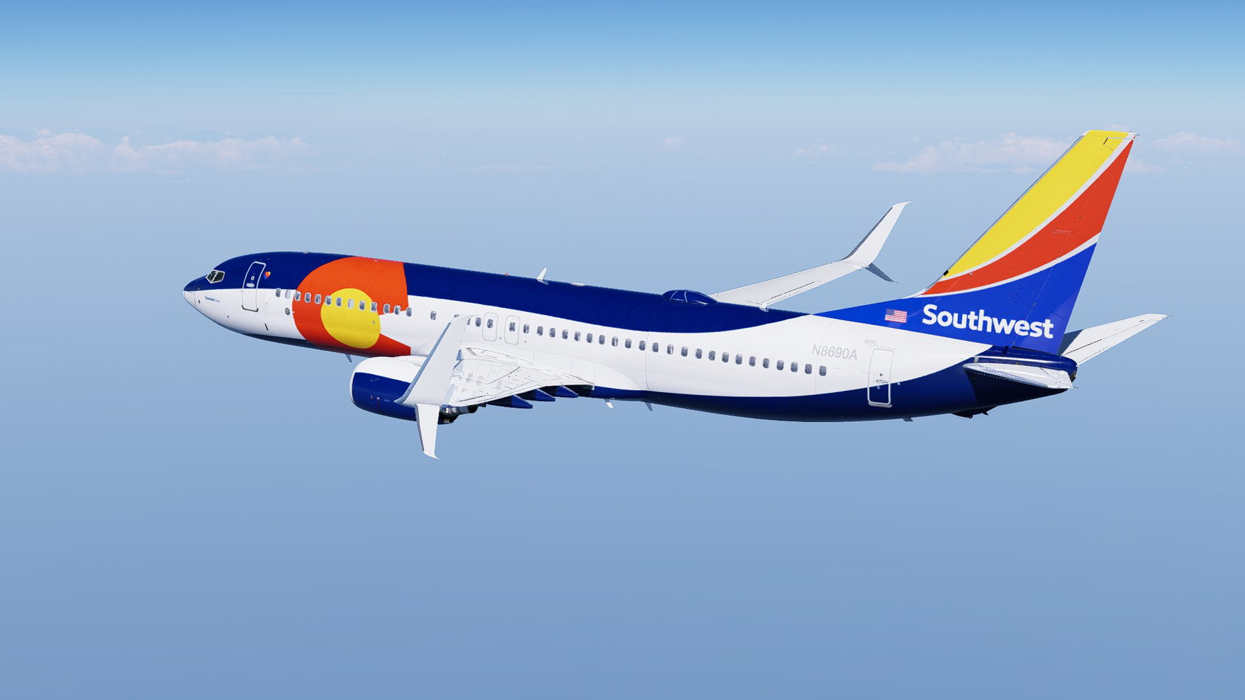 Southwest Airlines - Colorado One | 737-800 - X-Plane.to