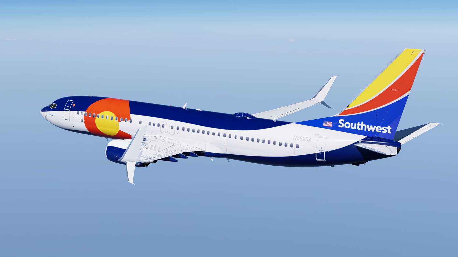 Southwest Airlines - Colorado One | 737-800 - X-Plane.to