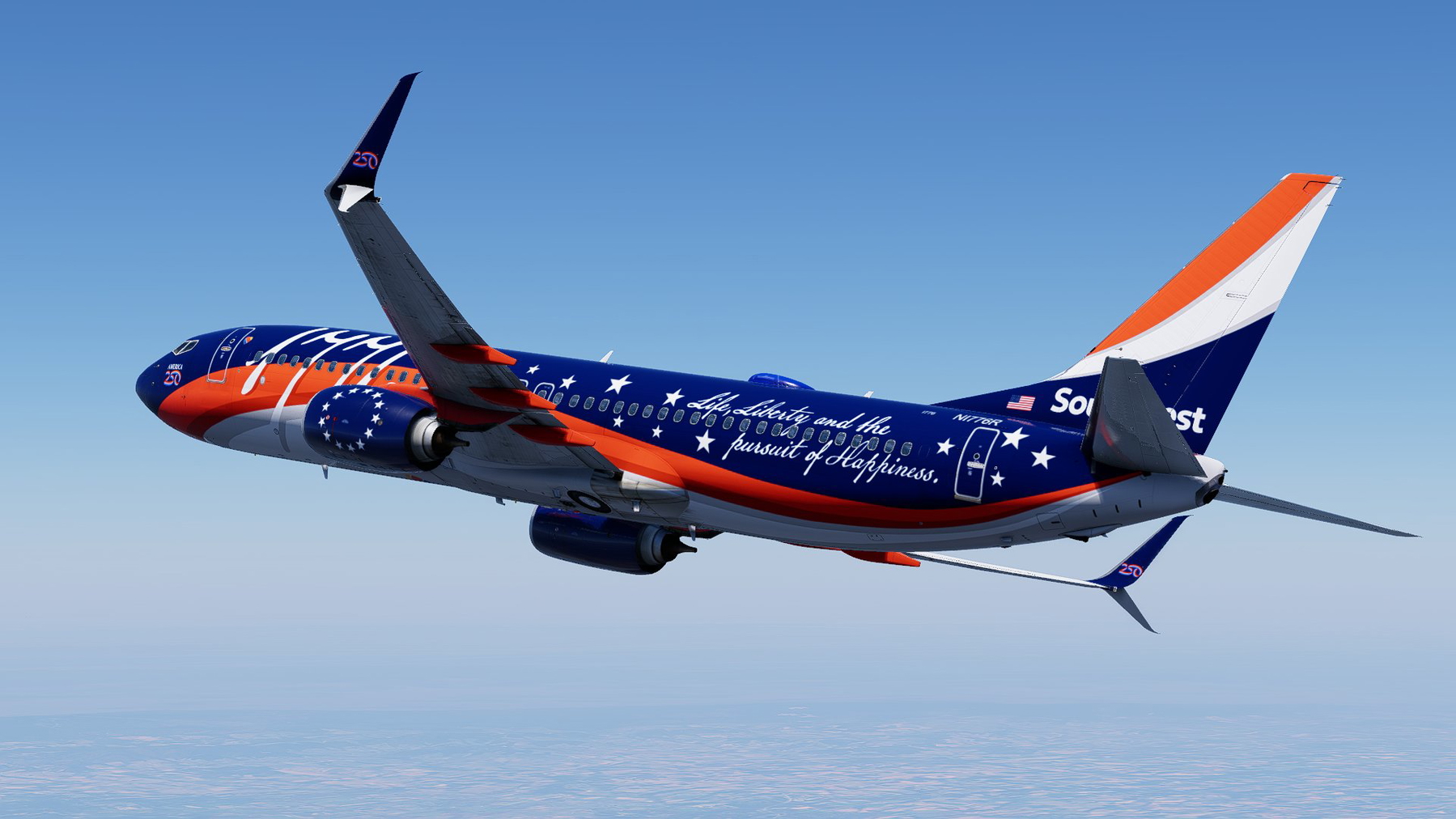 Southwest Airlines - Independence One | 737-800 - X-Plane.to