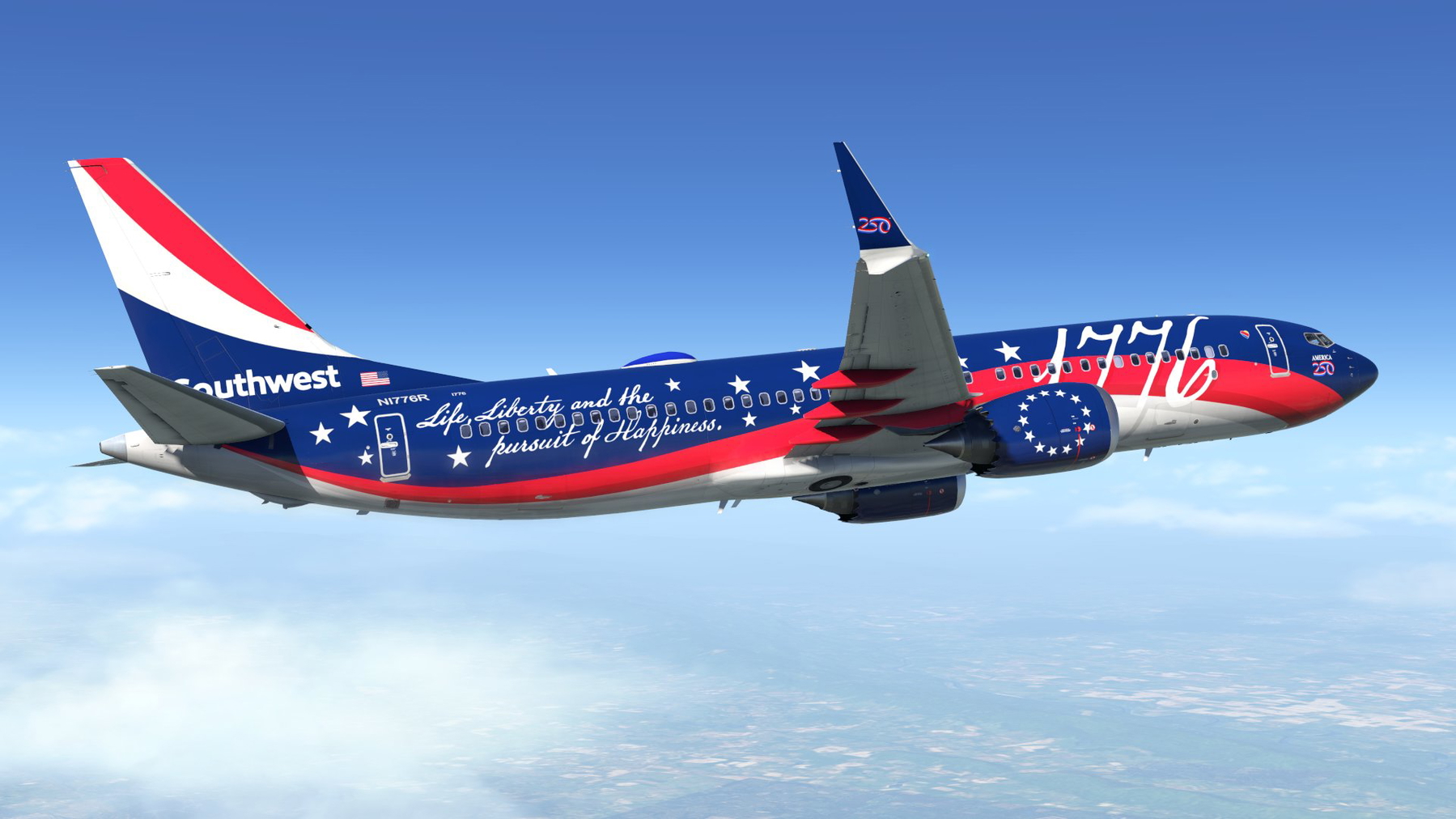 Southwest Airlines - Independence One | 737-MAX8 (Max Team Design