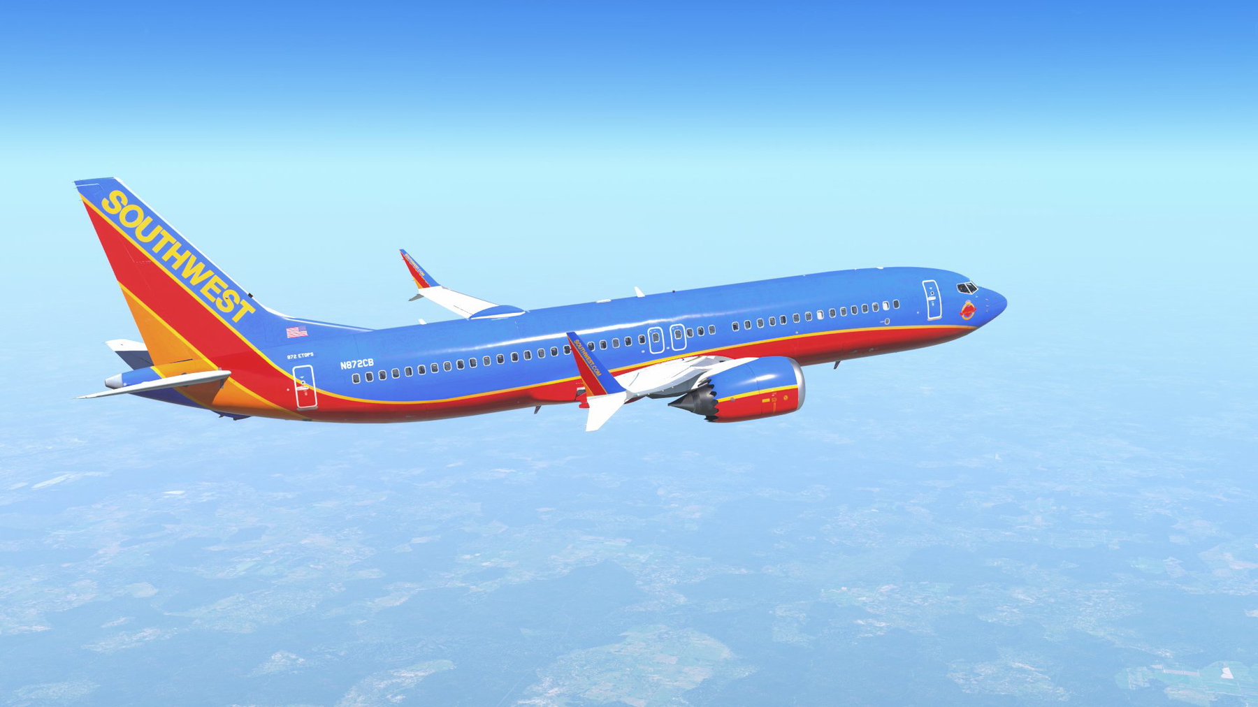 Southwest - Canyon Blue Retro | 737-MAX8 (Max Team Design) - X
