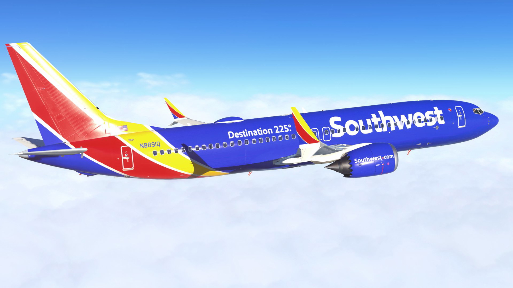 Southwest - Heart | 737-MAX8 (Max Team Design) [PACK] - X-Plane.to
