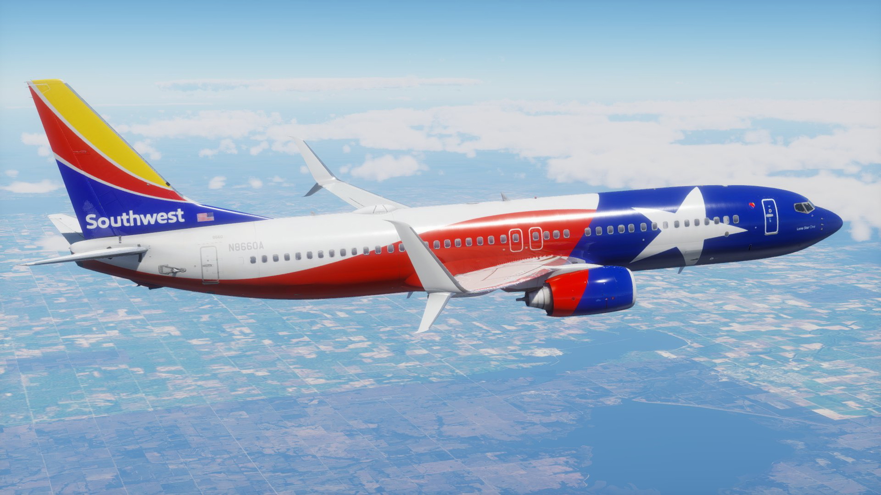 Southwest - Lone Star One | 737-800 (Zibo + LevelUP) - X