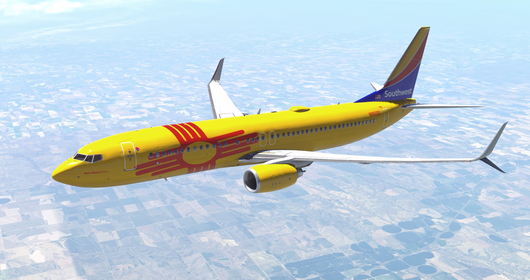 Southwest - New Mexico One | 737-800 (Zibo + LevelUP) » X-Plane 12