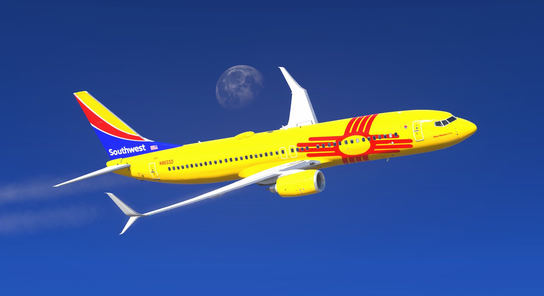 Southwest New Mexico One 737 800 Zibo LevelUP X Plane 12