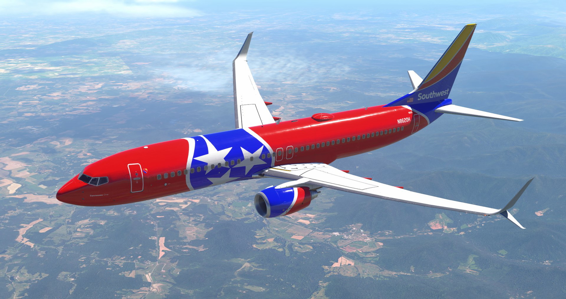 Southwest - Tennessee One | 737-800 (Zibo + LevelUP) » X-Plane 12