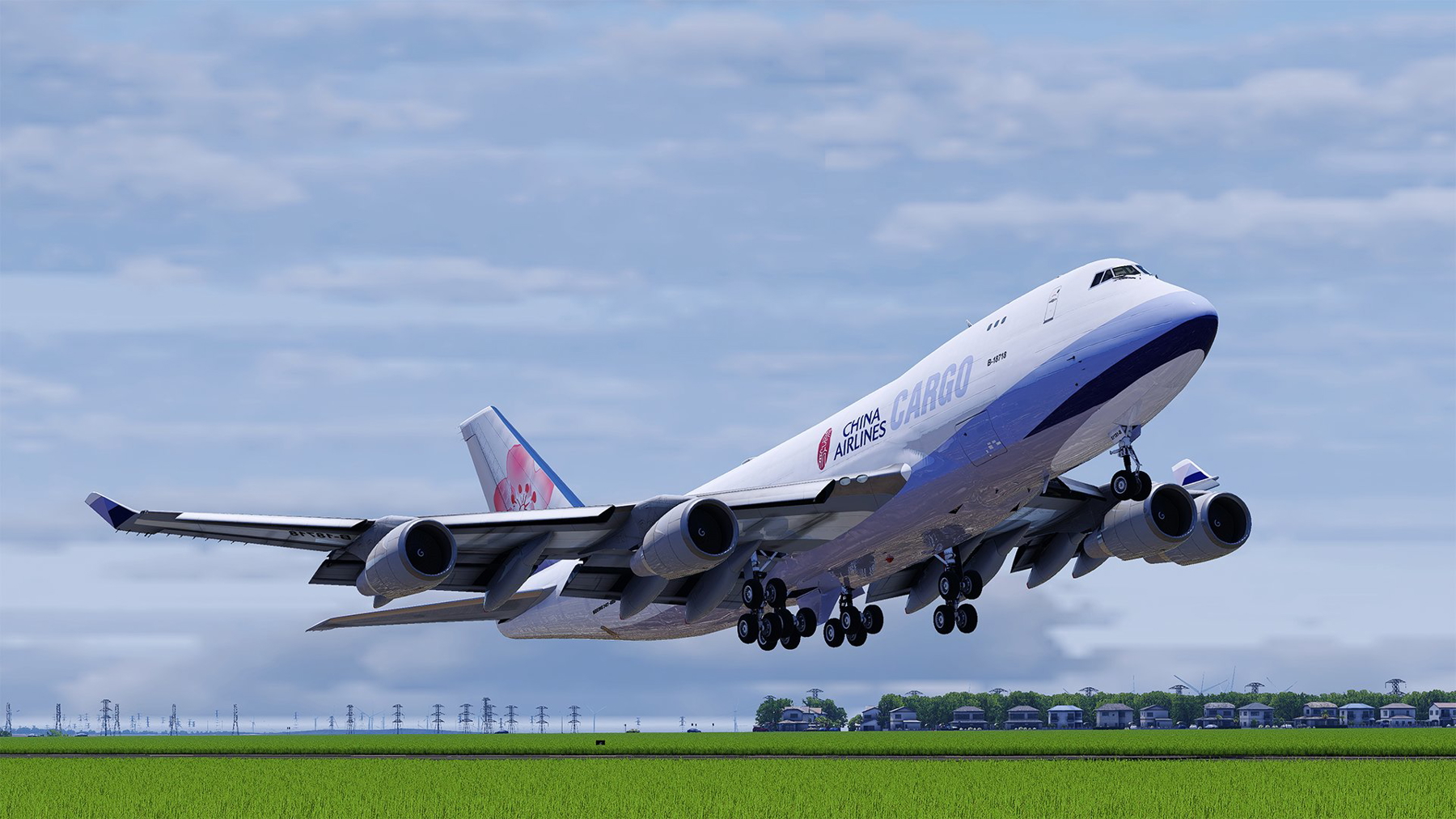 Sparky 747-400F China Airlines Cargo B-18718 » X-Plane 12